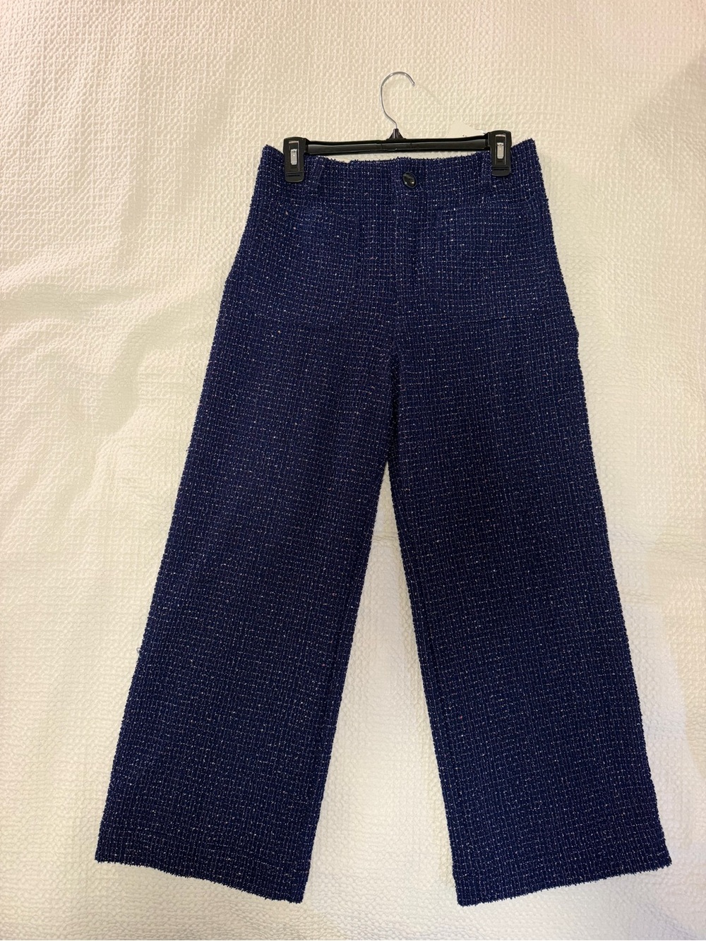 NWT Anthropologie by Maeve Colette Women’s High Rise Blue Tweed Pants Size 28